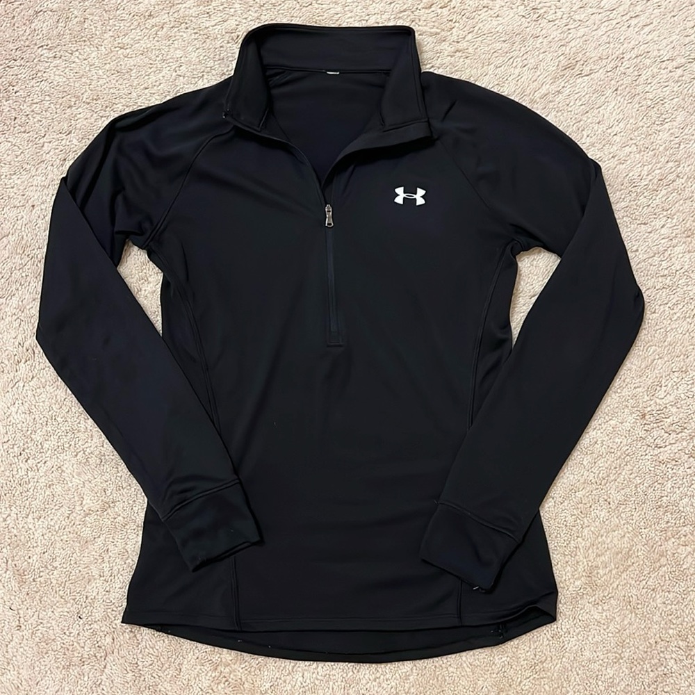 Black Under Armour Half Quarter Zip Athletic Top